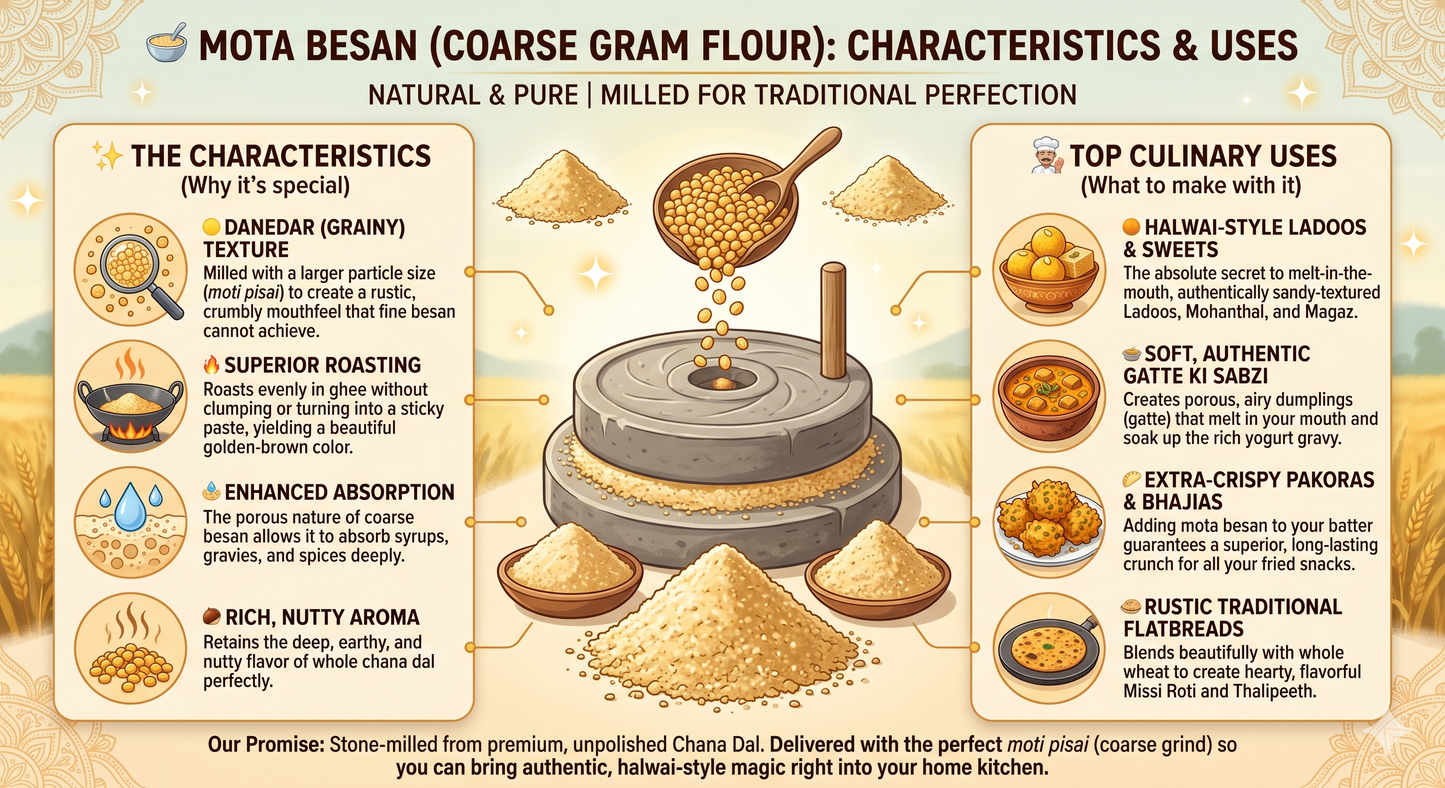 Mota Besan (Moti Pisai) 500gm