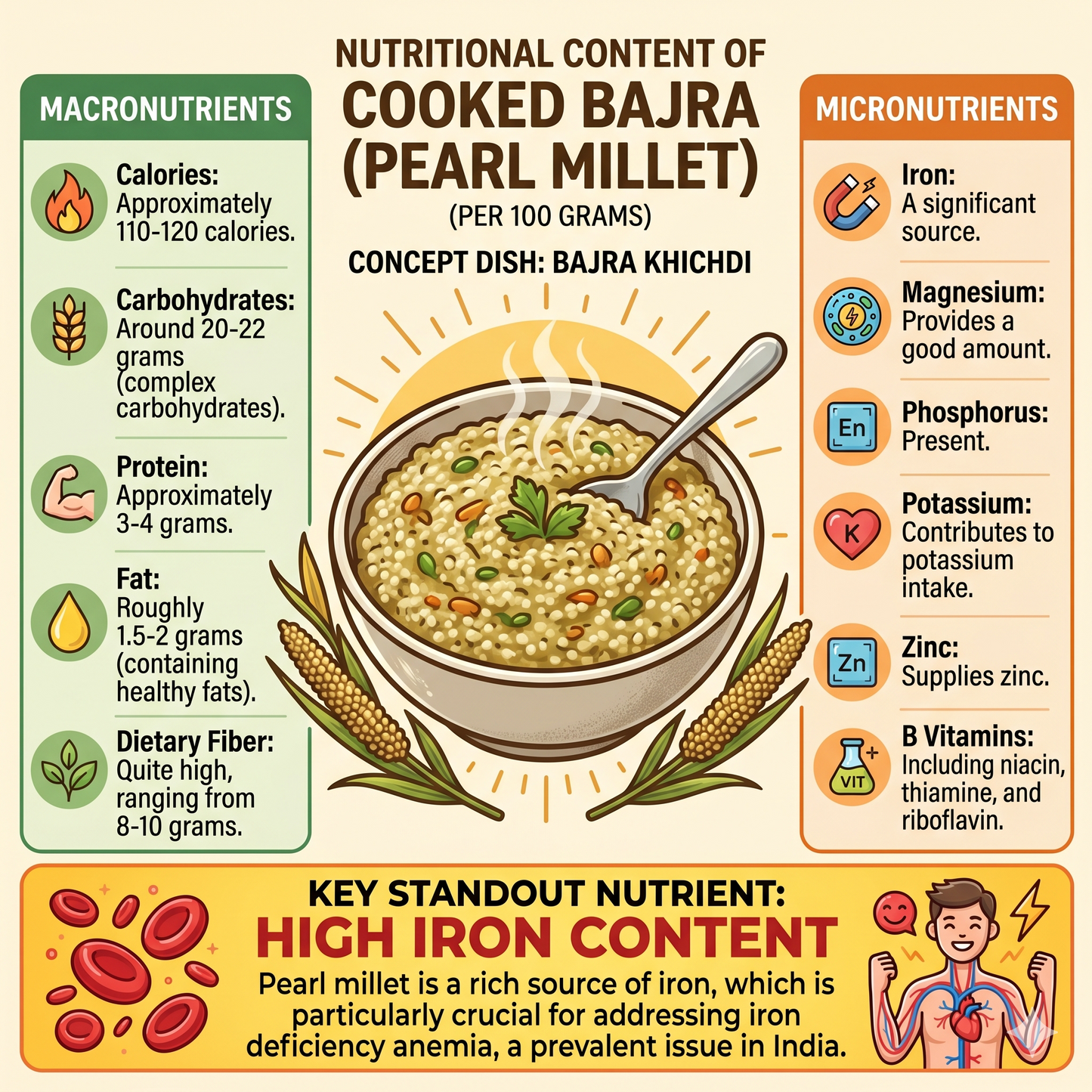 Bajra Khichdi (Pearl Millet Daliya)