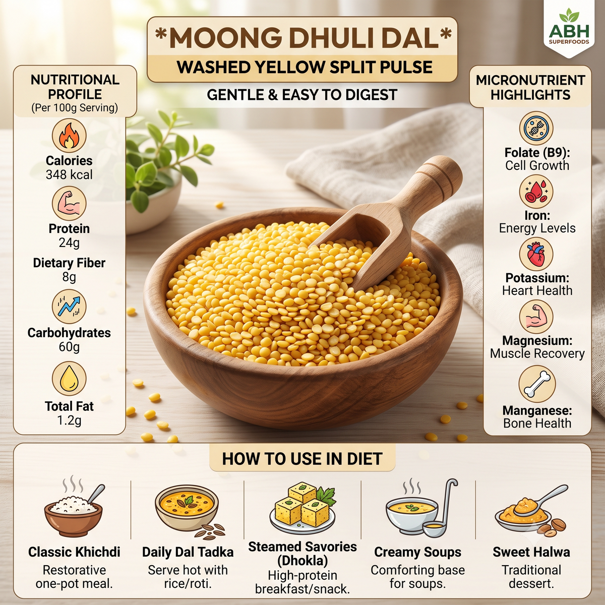 Moong Dhuli (Yellow Split Pulse)