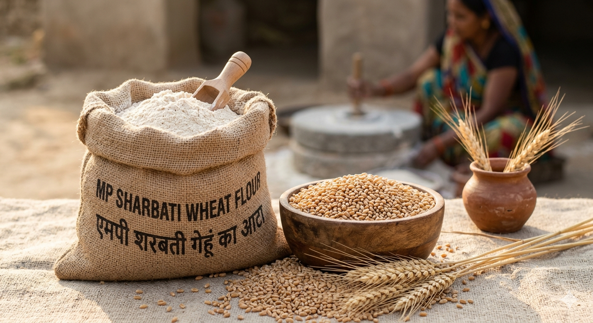 MP Sharbati Wheat Atta 5KG