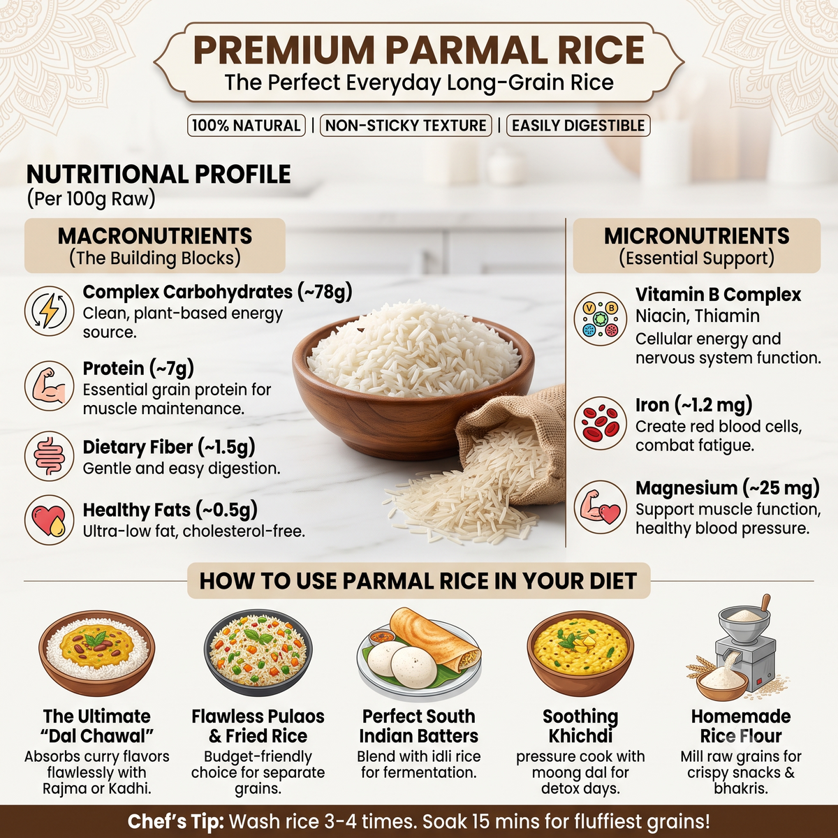 Parmal Indian Rice (1KG)