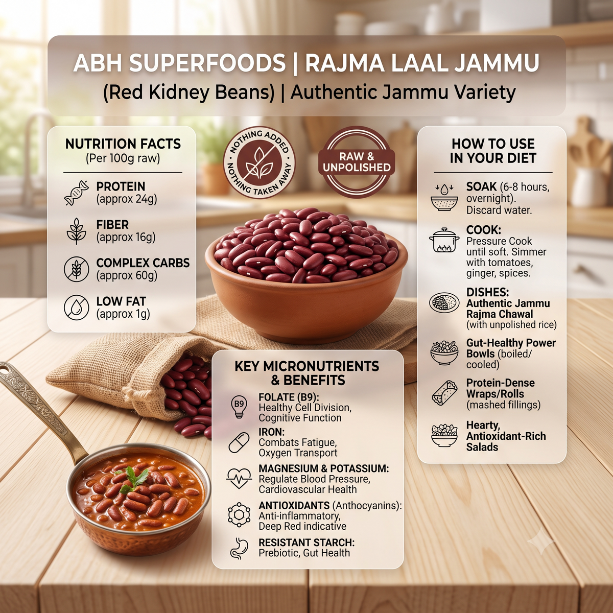 Rajma Lal Jammu (Red Kidney Beans)