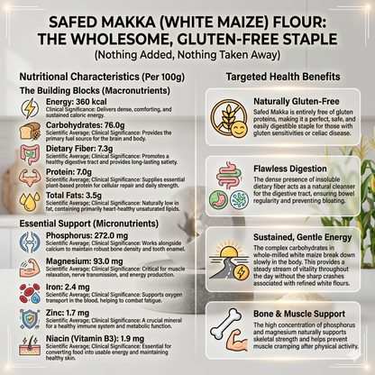 White Maize Flour (Safed Makki) 500gm