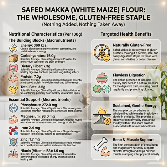 White Maize Flour (Safed Makki) 500gm